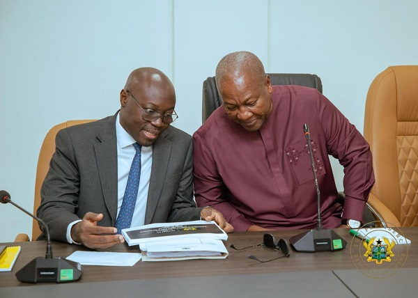 President Mahama and Finance Minister Dr. Ato Forson